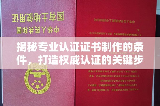 阳山揭秘专业认证证书制作的条件，打造权威认证的关键步骤